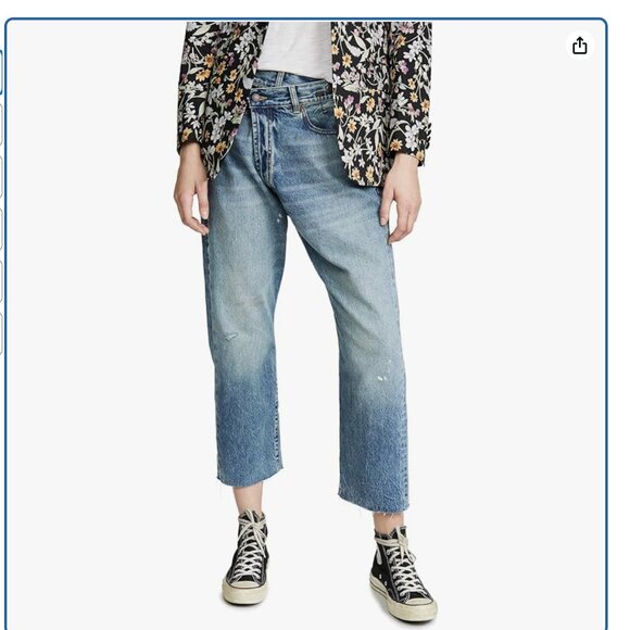 Sz 28 R13 Crossover Jeans - Jasper Paint Splatter - Picture 1 of 13